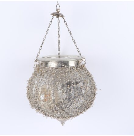 Taklampa i glas och metall - Sockel E27