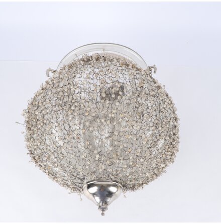 Taklampa i glas och metall - Sockel E27