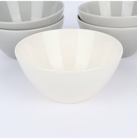 Qualitier - Sk�lar - vita/gr�a - 50cl - 8st