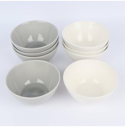 Qualitier - Sk�lar - vita/gr�a - 50cl - 8st