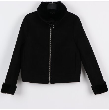 H&amp;M - Fodrad bikerjacka - stl. 40