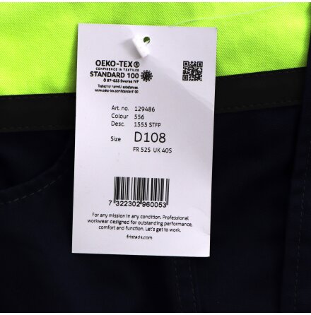 Fristads - H�ngselbyxa/Arbetsbyxa - D108