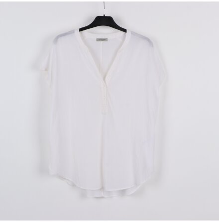 Hunkydory - Vit kortrmad blus - stl. M