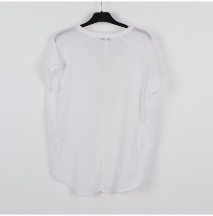 Hunkydory - Vit kortrmad blus - stl. M