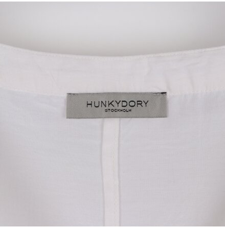 Hunkydory - Vit kort�rmad blus - stl. M