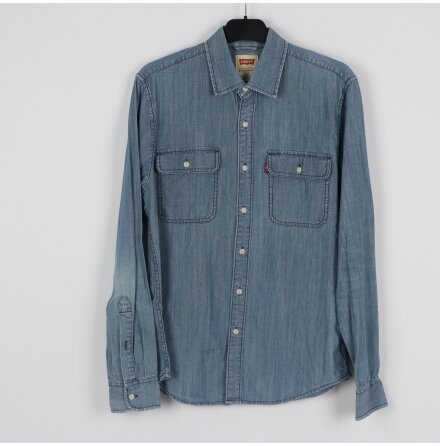 Levis - Ljusbl Jeansskjorta - stl. S 