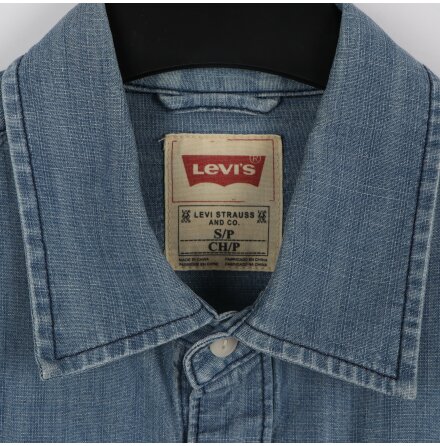 Levis - Ljusbl Jeansskjorta - stl. S 