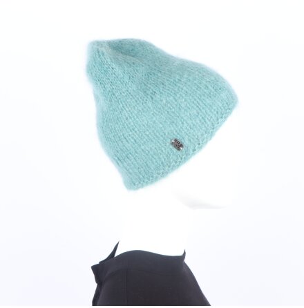 Knit4U - Turkos stickad m�ssa - One size