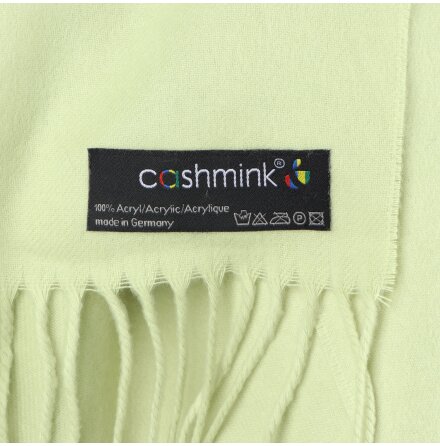 Cashmink - Ljusgr�n halsduk - 55x173