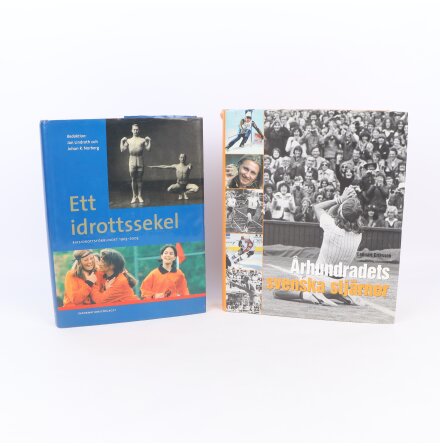 Bokpaket - Lennart Eriksson m.f.l. - Idrottsstj�rnor &amp; idrottshistoria - 2 b�cker - Samh�lle &amp; Historia