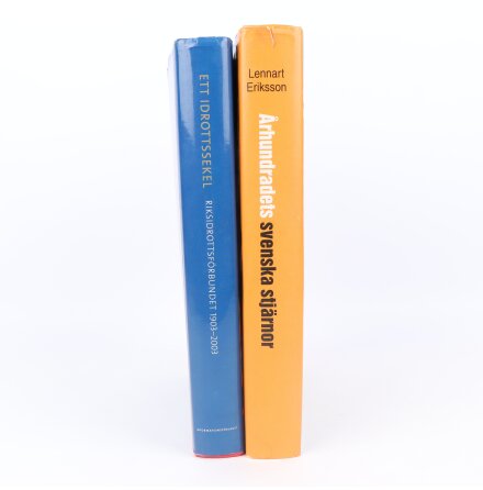 Bokpaket - Lennart Eriksson m.f.l. - Idrottsstj�rnor &amp; idrottshistoria - 2 b�cker - Samh�lle &amp; Historia