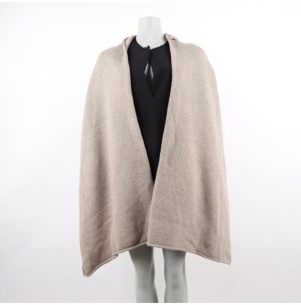 French connection - Cargo White stickad sjal med luva