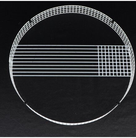 Bricka i glas med metallram - Vintage 