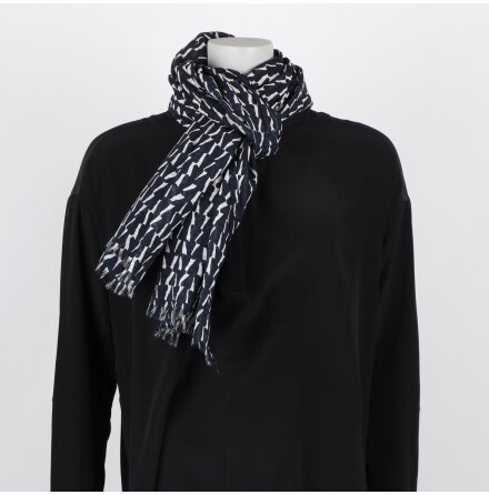 Svartvit sjal - 70x180cm