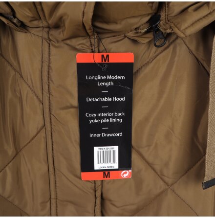 Weather proof - L�ng kakif�rgad t�ckv�st - stl. M