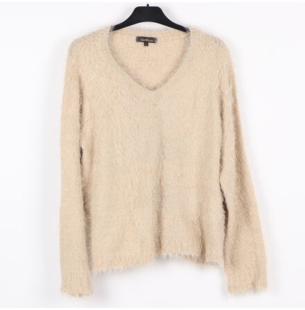 Alice Bizous - Luddig beige stickad tr�ja - stl. L