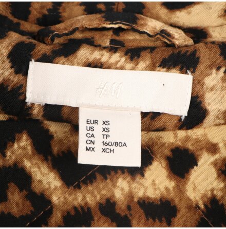 H&amp;M - Leopardmnstrad jacka - stl. XS