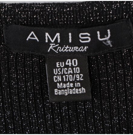 Amisu - Glittrig tight klnning - stl.40