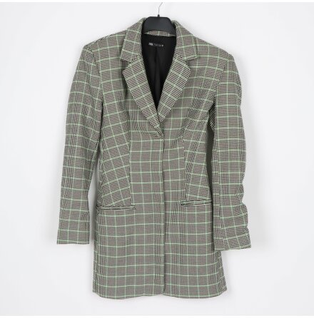 Zara - Rutig lngrmad blazerklnning - stl.S