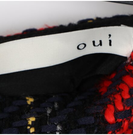 Oui - Kort rutig kjol - stl.42