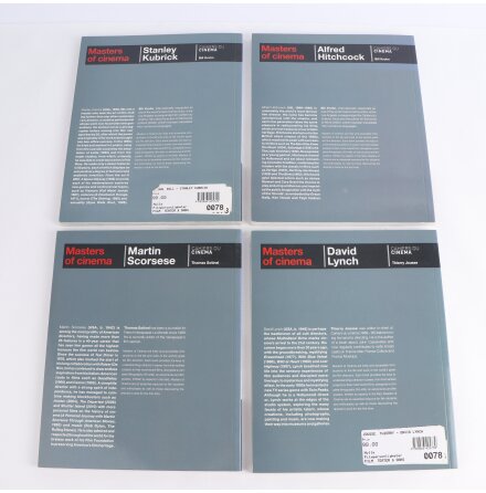 Bokpaket - Masters of cinema - Filmregis�rer - Scorsese, Lynch, Hitchcock, Kubrick - 4 b�cker - Biografier &amp; Memoarer