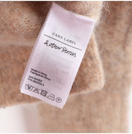 &amp; Other Stories - Stickad  beige midjekort trja i mohairmix - stl. 34