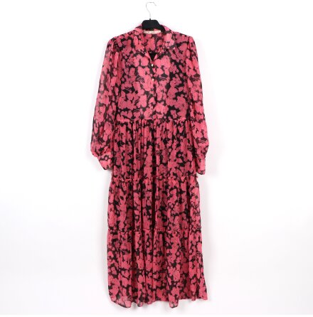 Rue De Femme - Pink Lokke Dress - Svart &amp; Rosa - stl. S 