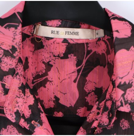 Rue De Femme - Pink Lokke Dress - Svart &amp; Rosa - stl. S 