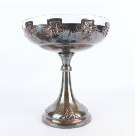 Sk�l p� fot med slipad glasinsats