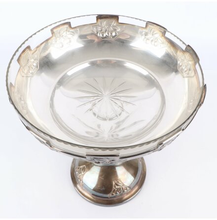 Sk�l p� fot med slipad glasinsats