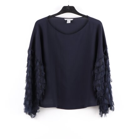 H&amp;M - Blus med fransiga �rmar - stl. 40