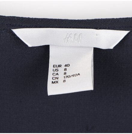 H&amp;M - Blus med fransiga rmar - stl. 40