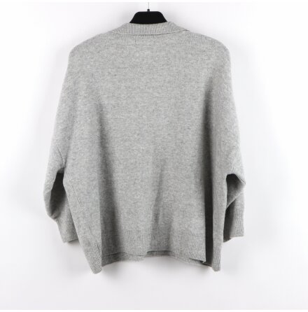 H&amp;M - Finstickad trja med krage - stl. M