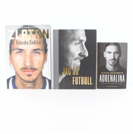 Bokpaket - Zlatan Ibrahimovic - 3 b�cker - Biografier &amp; Memoarer