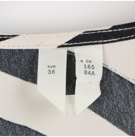 Arket - Zebrarandig blus - stl.36