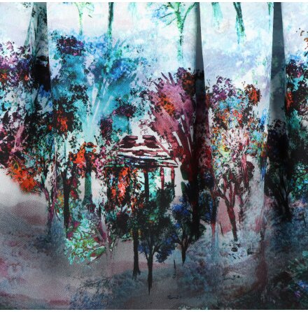 Ilse Jacobsen - Kort m�nstrad kjol - stl. 40