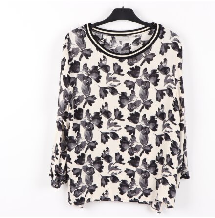 In Wear - Tunn beige blus med blommor - stl.44