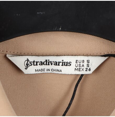 Stradivarius - Cookie Crumb Brown - Damskjorta - stl. S