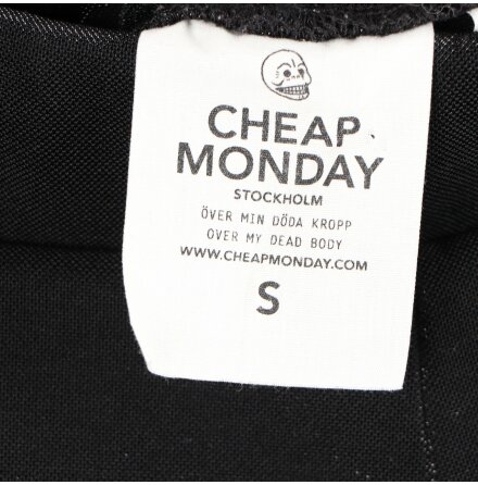 Cheap Monday - Svarta byxor med glans - stl. S