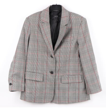 Zara Basic - Rutig v�r/h�stjacka i brunt och beige - stl. XS