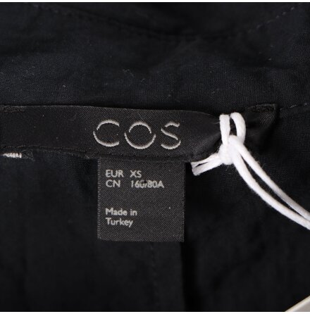 COS - Svart kortrmad skjorta - stl. XS