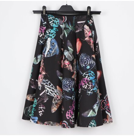 H&amp;M - Scuba kjol med fjrilar - stl.32