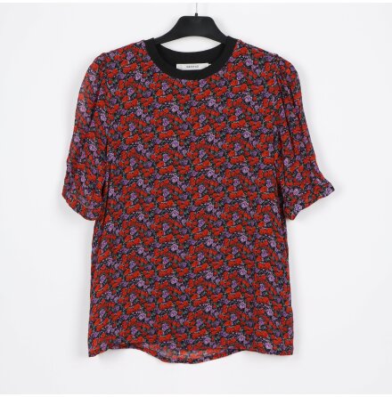 Gestuz - Blus med puffrm - stl. 36