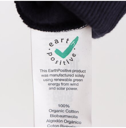 Earth Positive Collection - M�rkbl� hoodie - stl. L