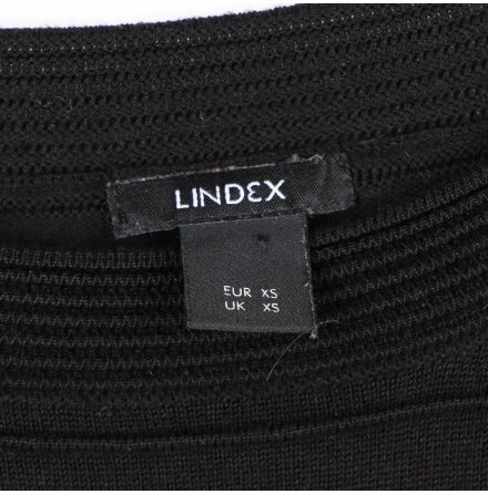 Lindex - Finstickad trja - Svart - stl. XS