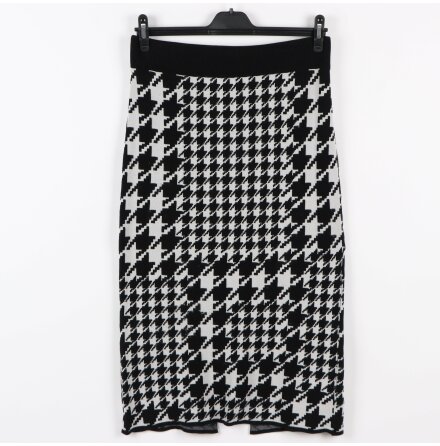 H&amp;M - Vadlng stickad kjol med slits bak - stl.M