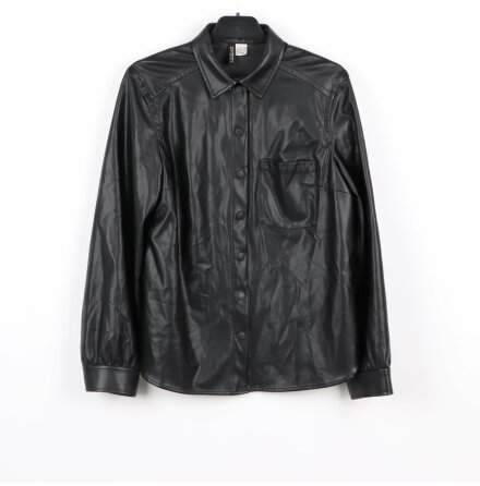 H&amp;M - Divided - Skjorta i skinnimitation - stl.46
