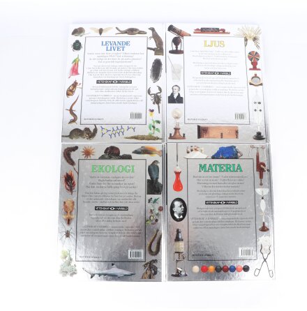 Bokpaket - Vetenskap i n�rbild - Levande livet, Ljus, Ekologi, Materia - 4 b�cker - Samh�lle &amp; Historia
