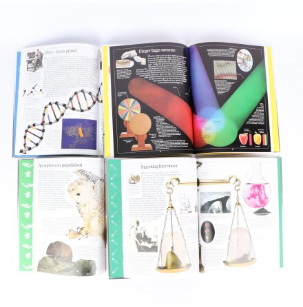 Bokpaket - Vetenskap i n�rbild - Levande livet, Ljus, Ekologi, Materia - 4 b�cker - Samh�lle &amp; Historia