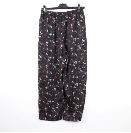 Uniqlo - Blommig flerfrgad byxa med resr och elastanmix